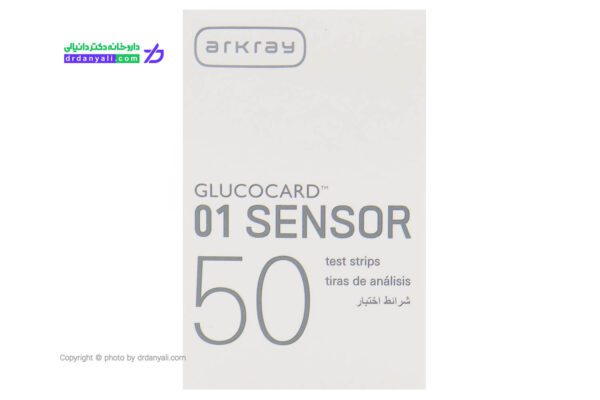 نوار تست قند خون آرکری مدل glucocard-01 sensor