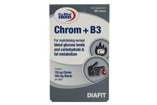 قرص کروم و ویتامین b3 یوروویتال