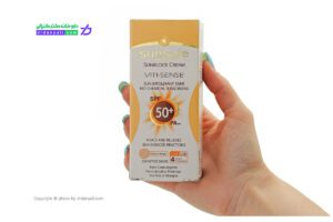 کرم ضد آفتاب فاقد جاذب های شیمیایی سان سیف