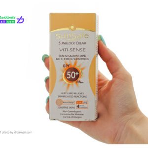 کرم ضد آفتاب فاقد جاذب های شیمیایی سان سیف
