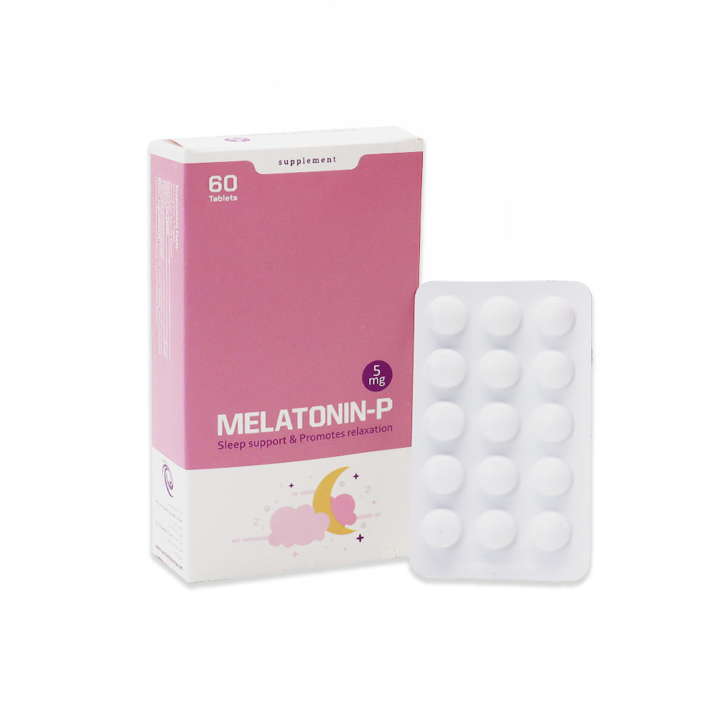 Parsineh Dayyan Teb Melatonin 5 mg 60Tabs قرص ملاتونین 5 میلی گرم پارسینه دیان طب