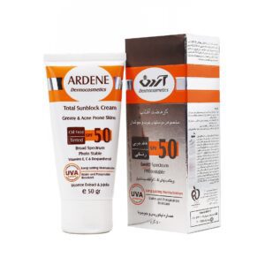 کرم ضد آفتاب رنگی SPF50 بدون چربی آردن