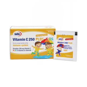 ساشه ویتامین سی 250 پلاس کیدز یوروویتال