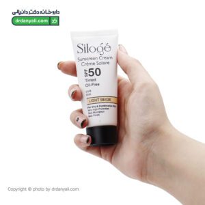 کرم ضد آفتاب رنگی پوست چرب SPF50 سیلوژه