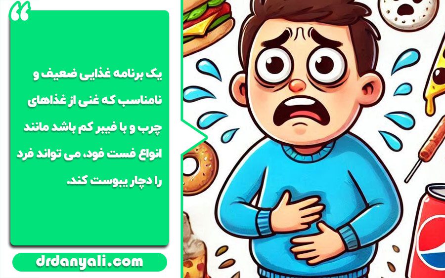 دلایل ایجاد یبوست