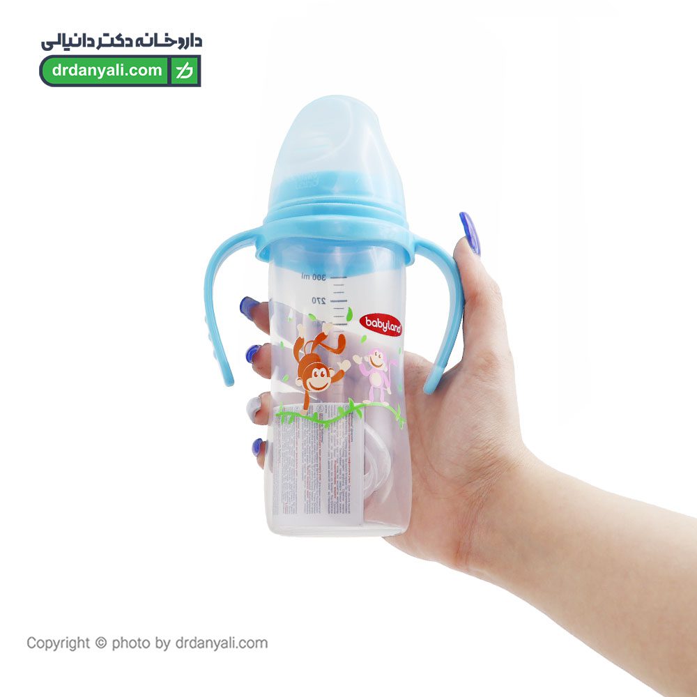 شیشه شیر دسته دار آنتی کولیک بیبی لند