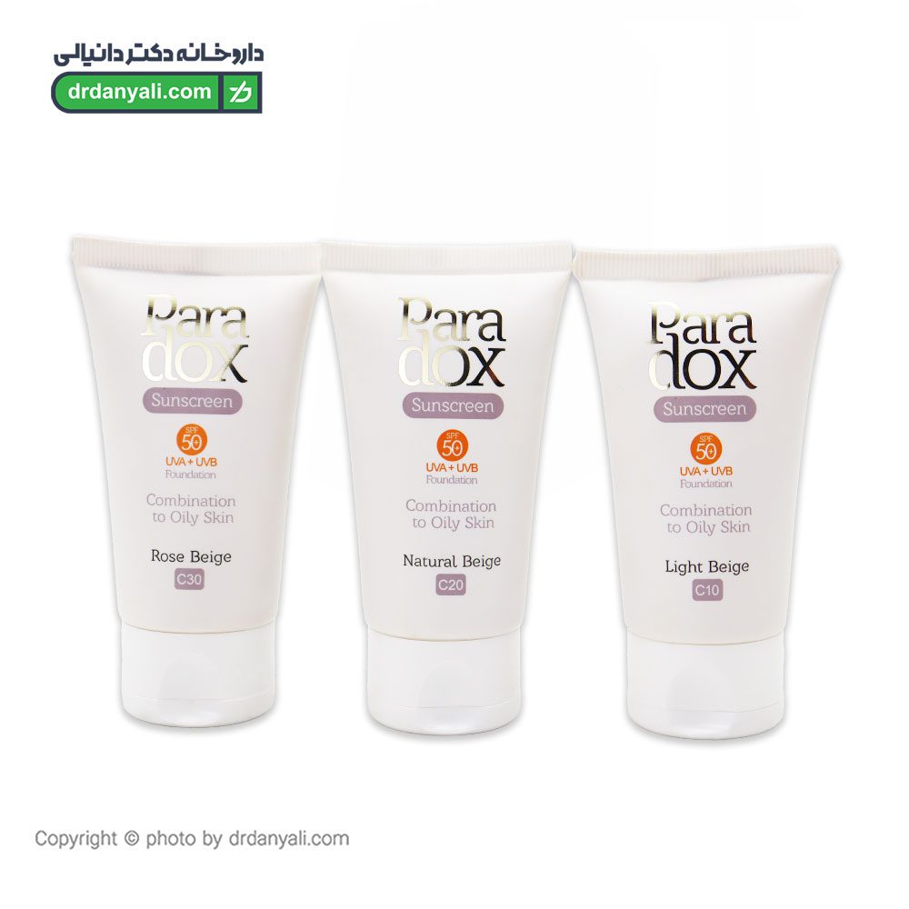 ضد آفتاب رنگی SPF50 پوست مختلط تا چرب پارادوکس