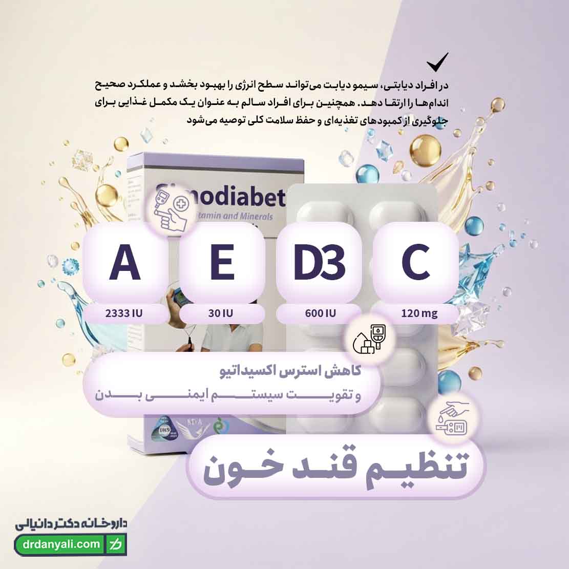 قرص سیمودیابت سیمرغ دارو