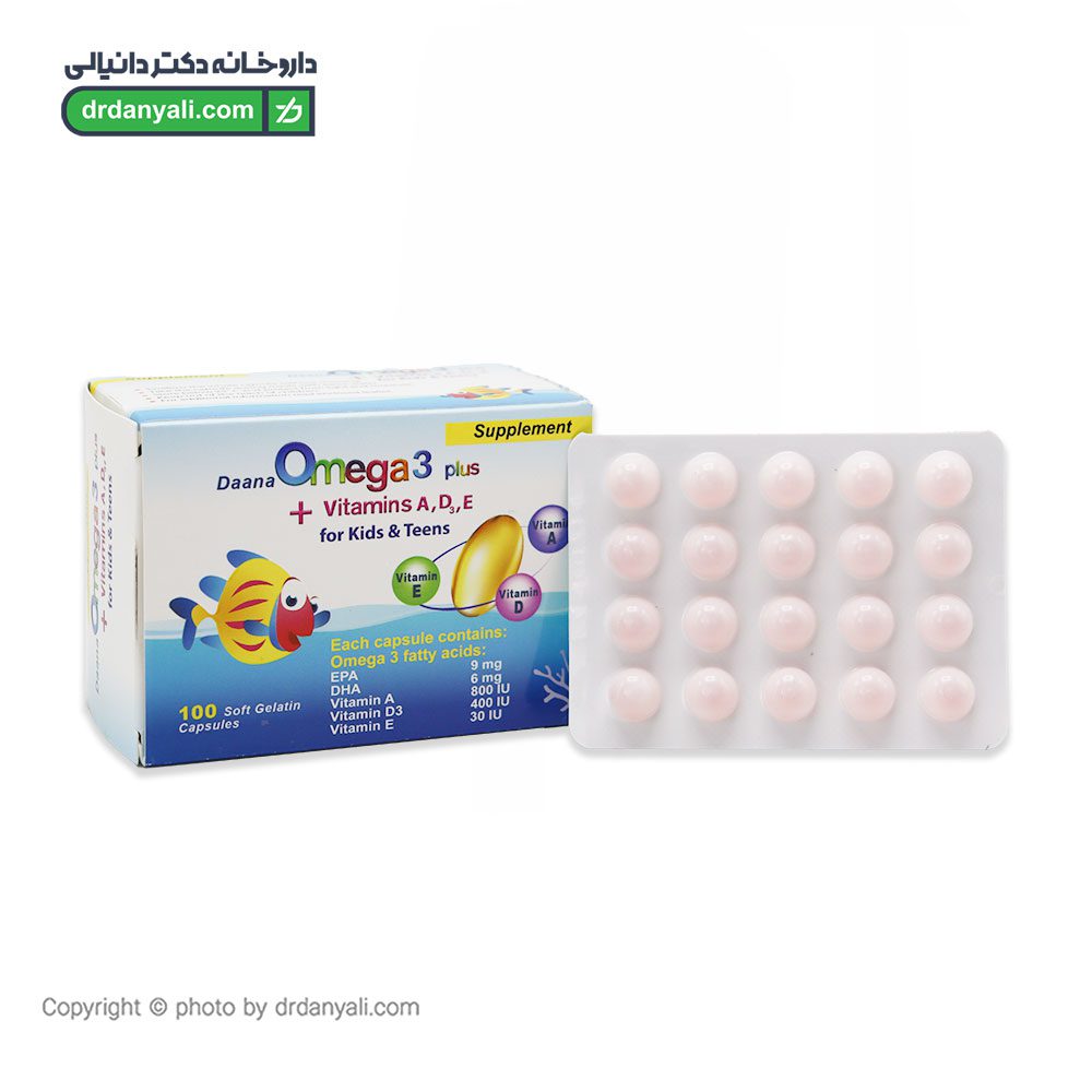 کپسول ژلاتینی امگا 3 پلاس دانا