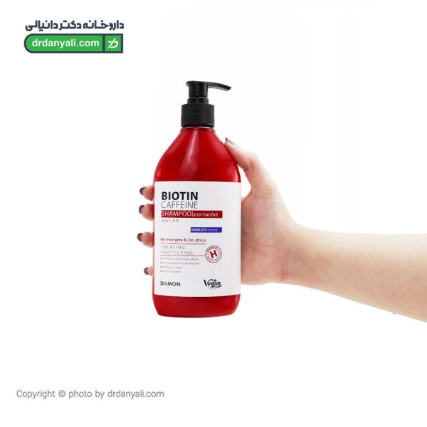 شامپو ضدریزش کافئین و بیوتین دیلمون