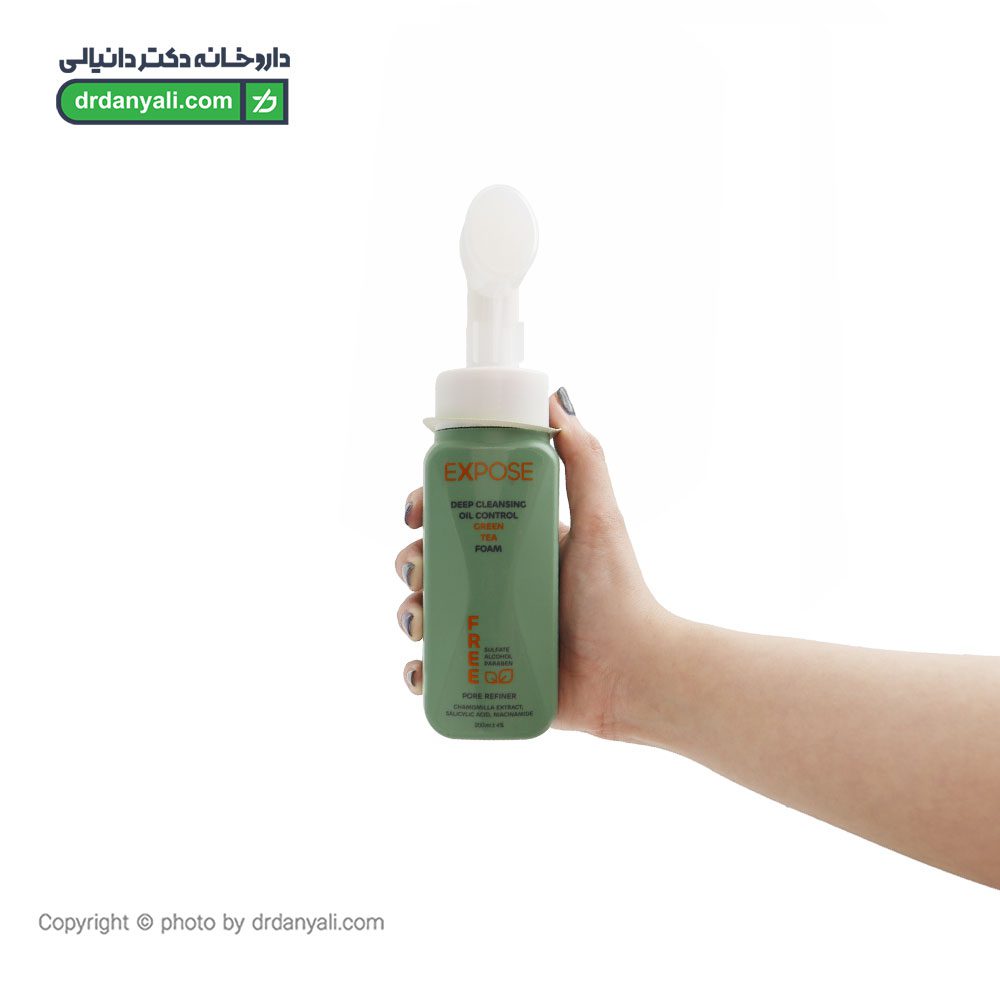 فوم پاک کننده چای سبز اکسپوز