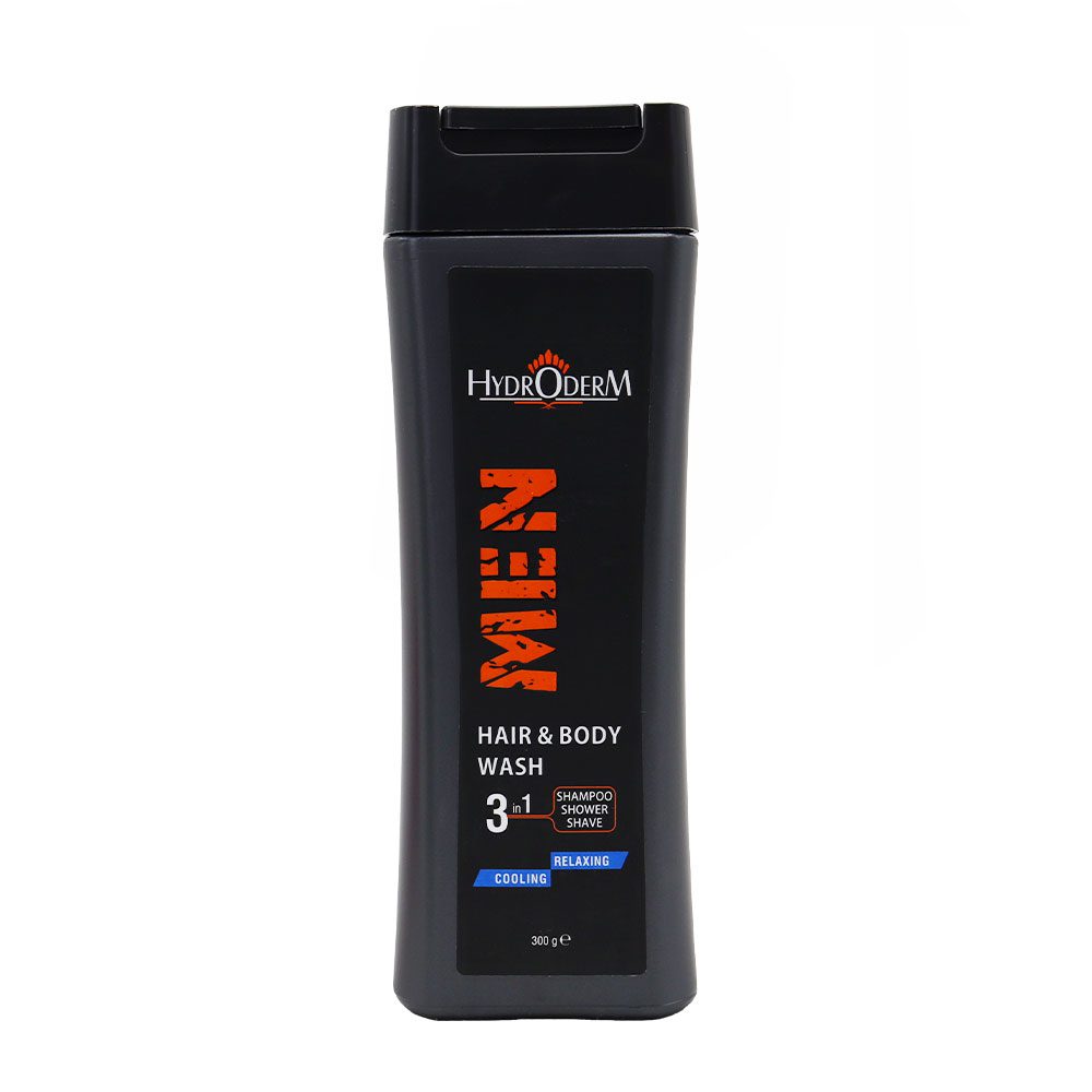 Hydroderm 3 in 1 Men Hair Body Wash شامپو 3 کاره مردانه هیدرودرم