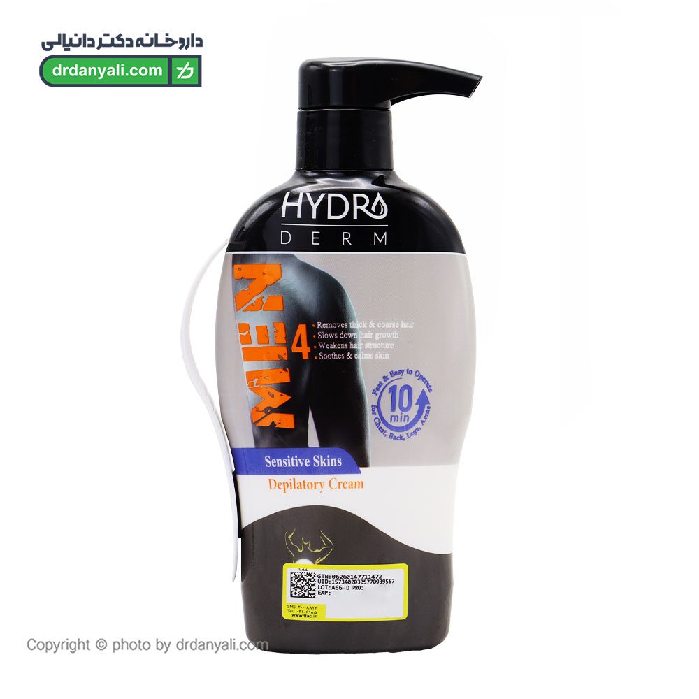 کرم موبر بدن آقایان پوست حساس هیدرودرم