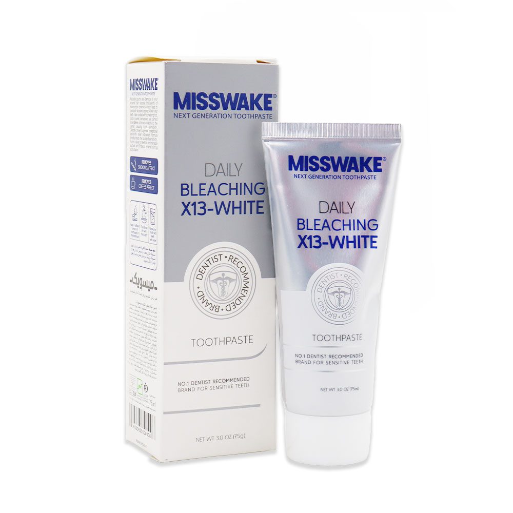 Misswake Daily Bleaching Toothpaste خمیر دندان بلیچینگ X13 میسویک