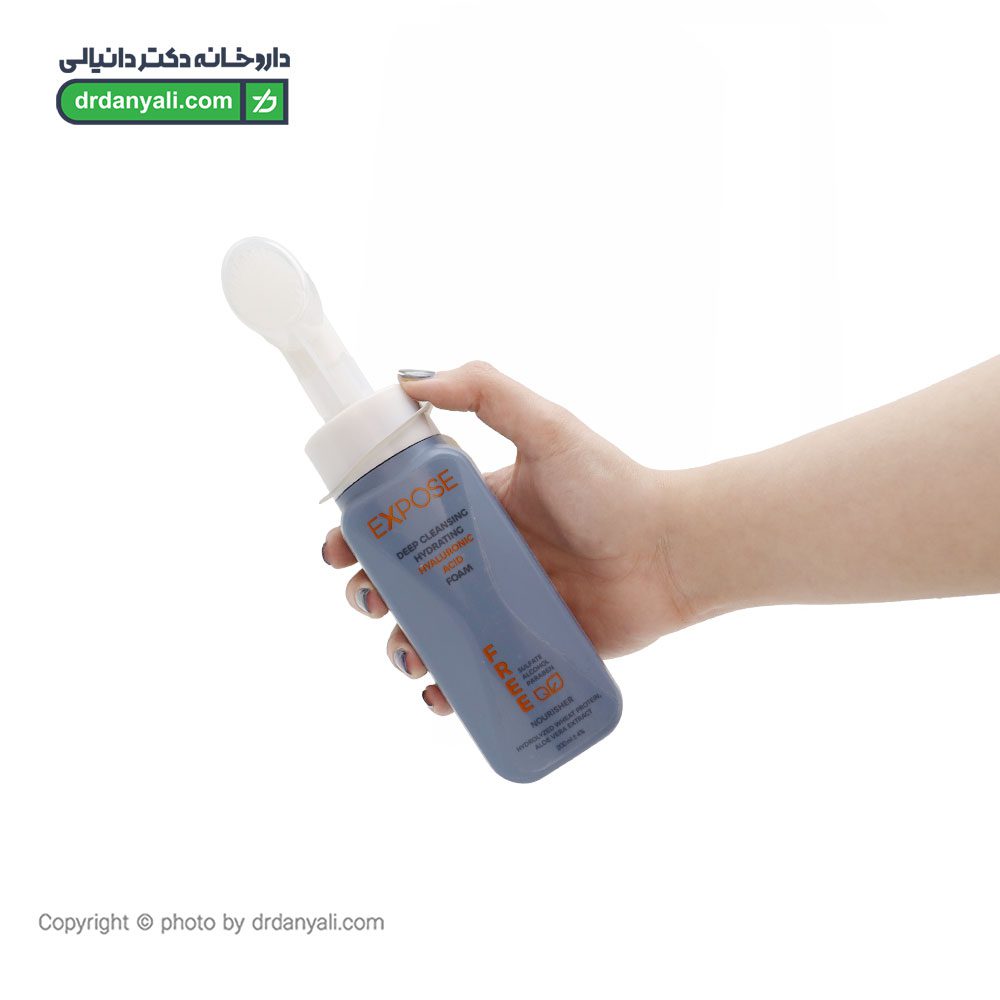 فوم پاک کننده و آبرسان هیالورونیک اسید اکسپوز