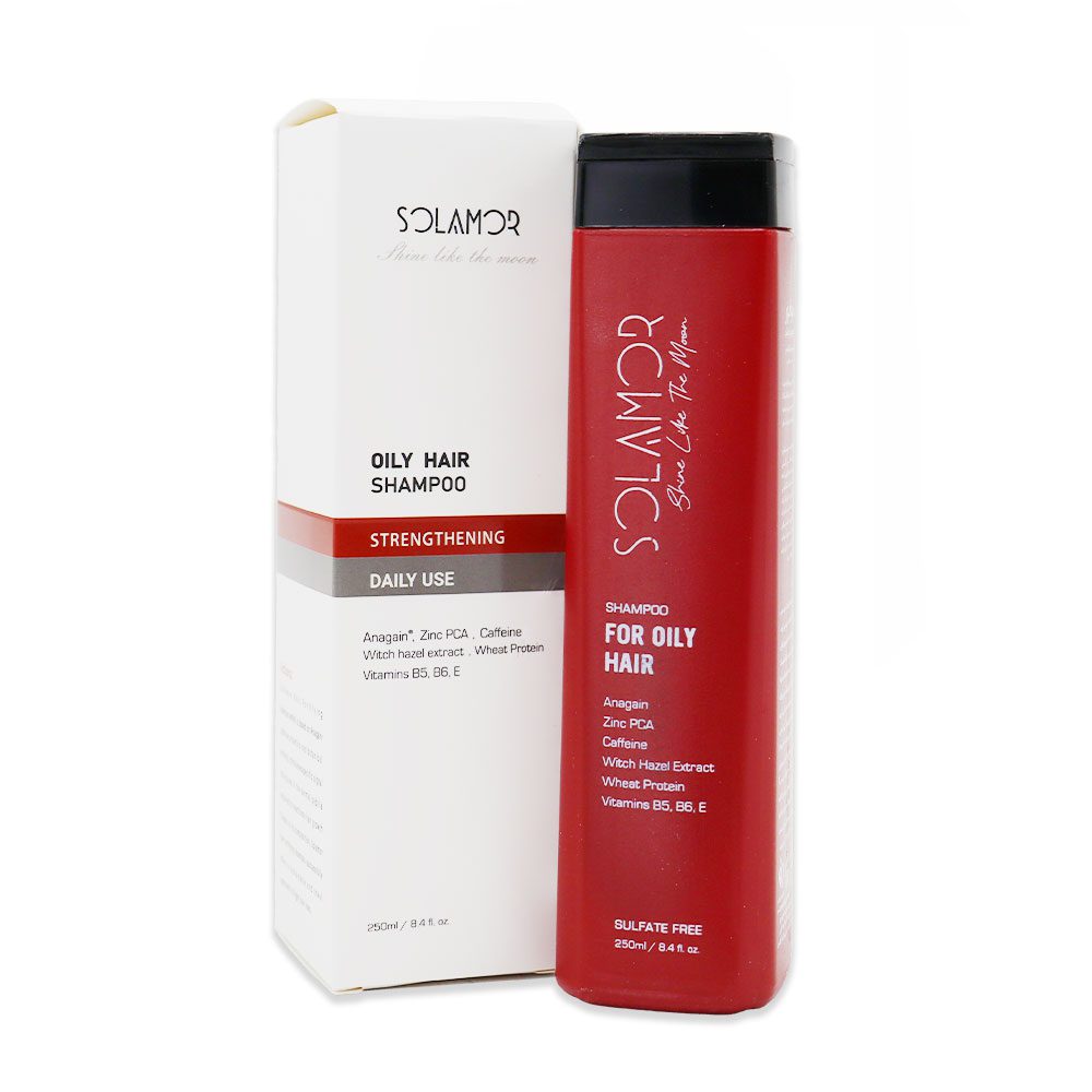 Solamor Strengthening Shampoo for Oily Hair شامپو تقویت کننده موهای چرب سولامور