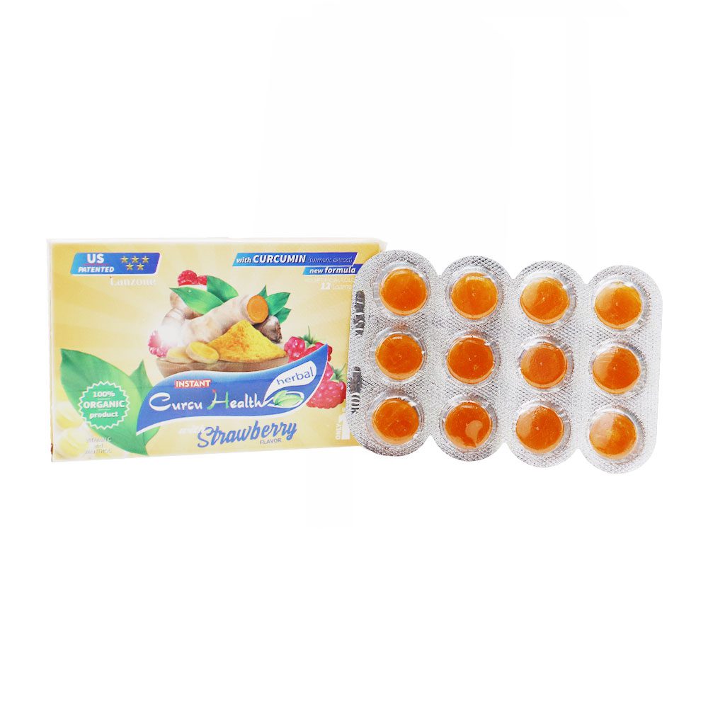 Cold candy curcumin lanzone آبنبات سرماخوردگی با عصاره کورکومین لانزول