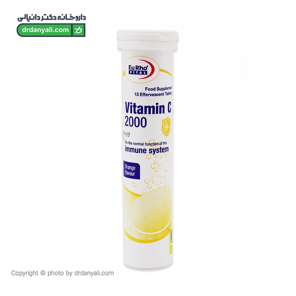 قرص جوشان ویتامین سی 2000 یوروویتال