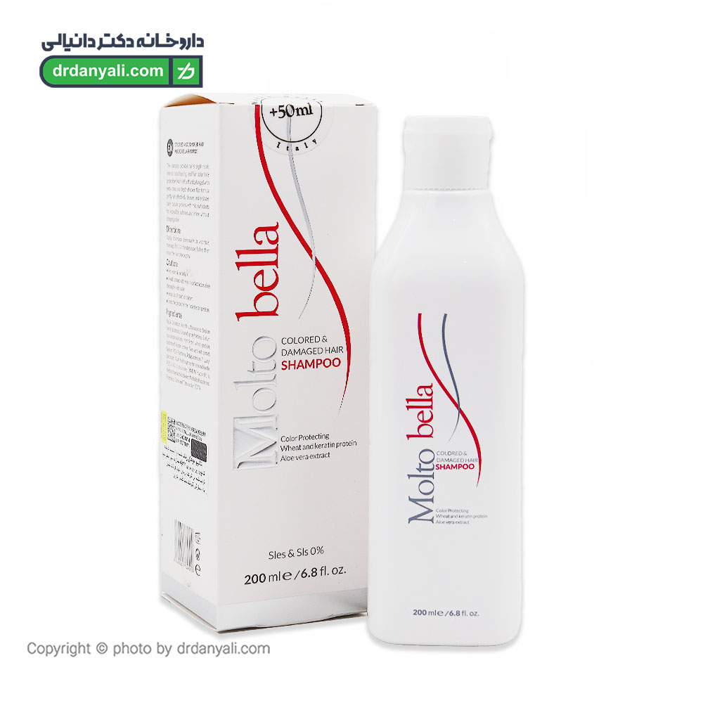 شامپو موهای رنگ شده و آسیب دیده مولتو بلا