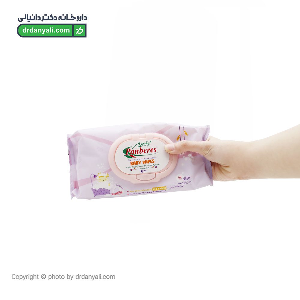 دستمال مرطوب کودک ضد حساسیت پنبه ریز