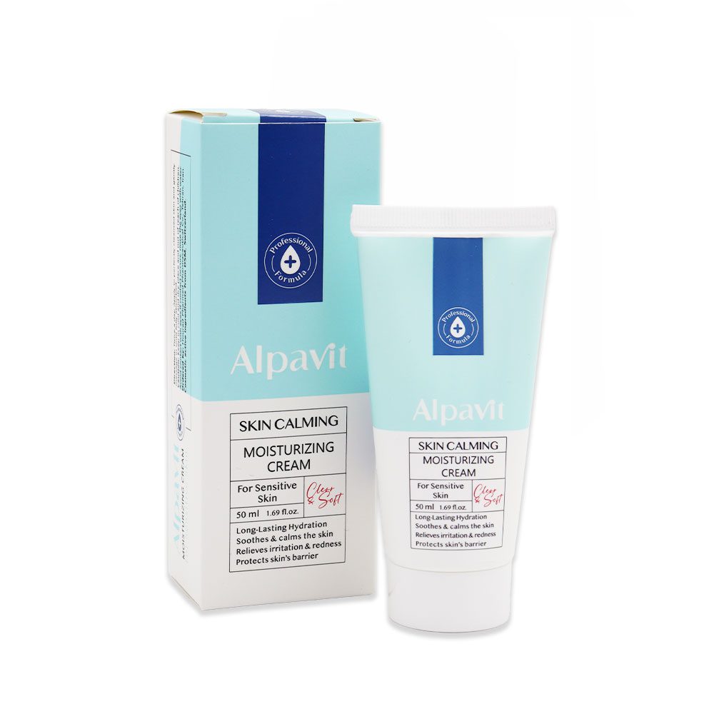 Alpavit Moisturizing Cream For Sensitive Skin 50 ml کرم مرطوب کننده پوست حساس آلپاویت