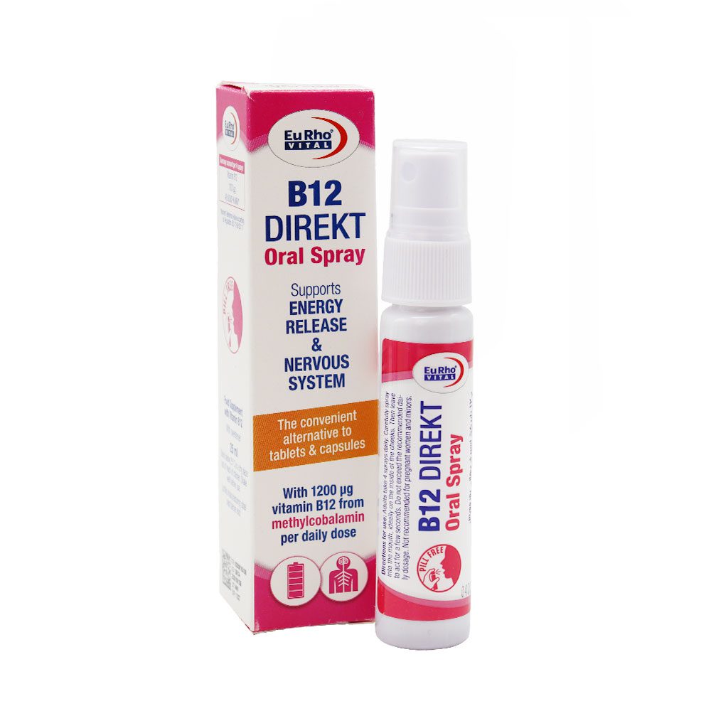 Eurho Vital B12 Direkt Oral Spray اسپری دهانی ب12 دایرکت یوروویتال