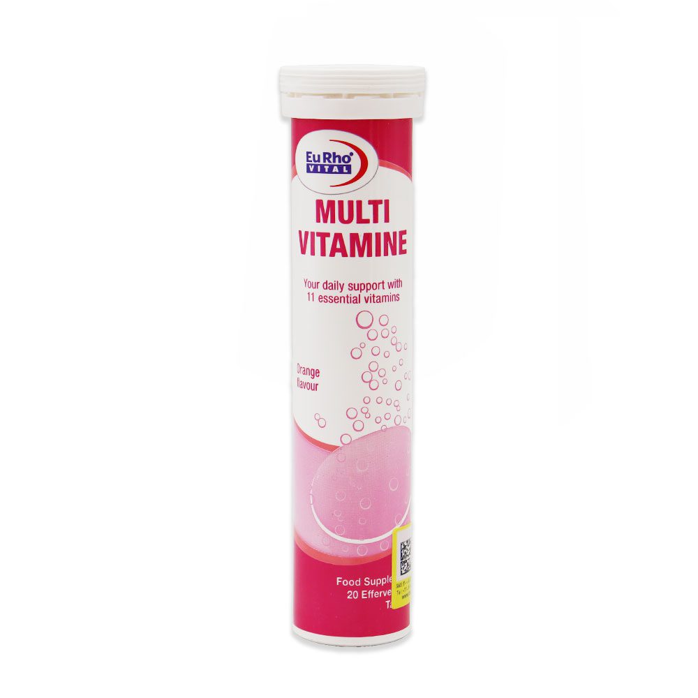 Eurho Vital Multi Vitamin Effervescent Tabs قرص جوشان مولتی ویتامین یوروویتال