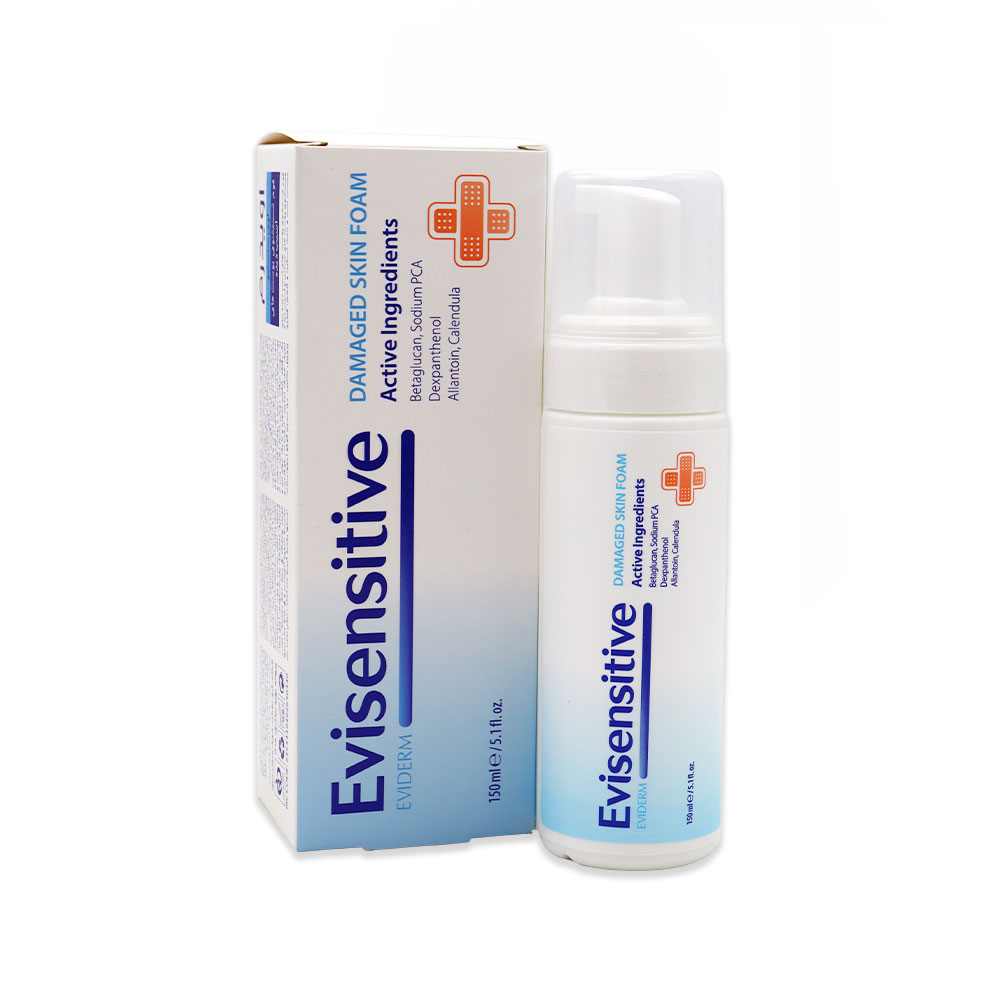 Evisensitive Damaged Skin Foam فوم شستشوی پوست آسیب دیده اوی سنسیتیو