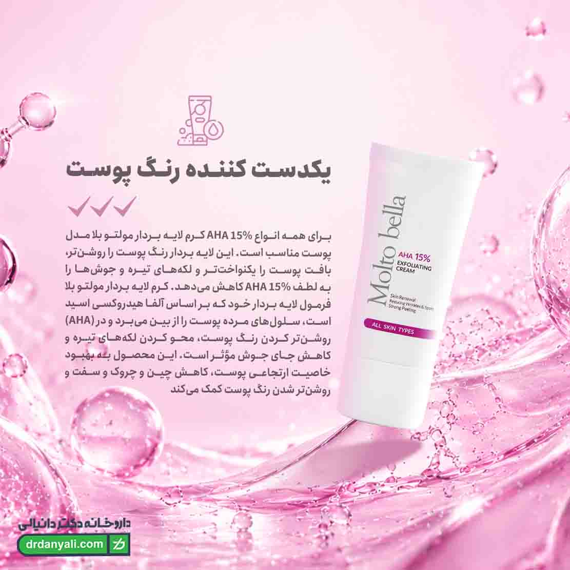 کرم لایه بردار AHA 15% مولتو بلا