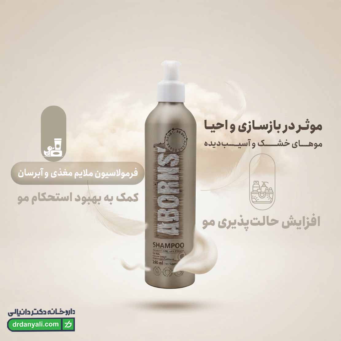 شامپو موی خشک ابورنز
