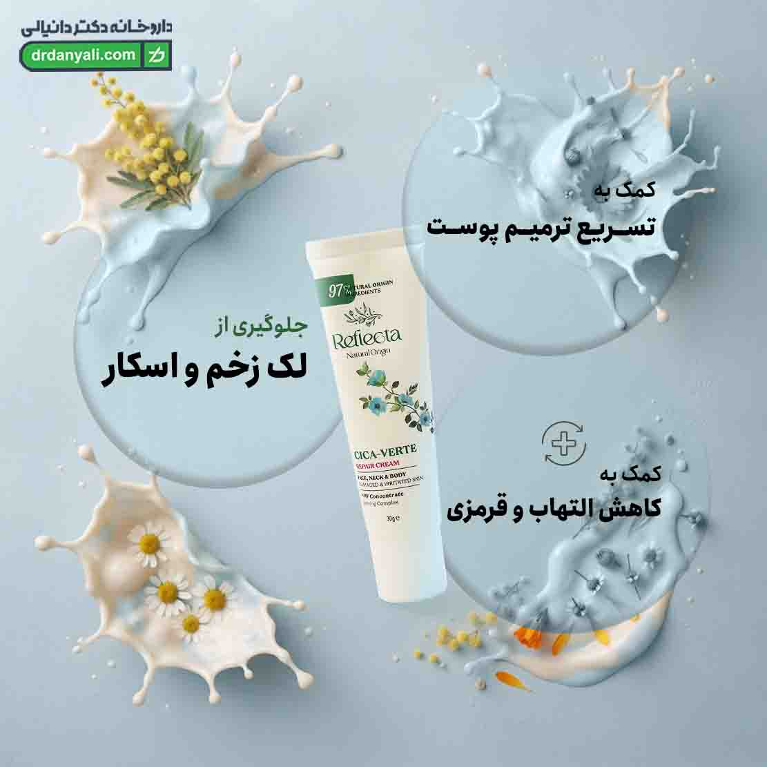 کرم التیام بخش پوست سیکا ورته رفلکتا