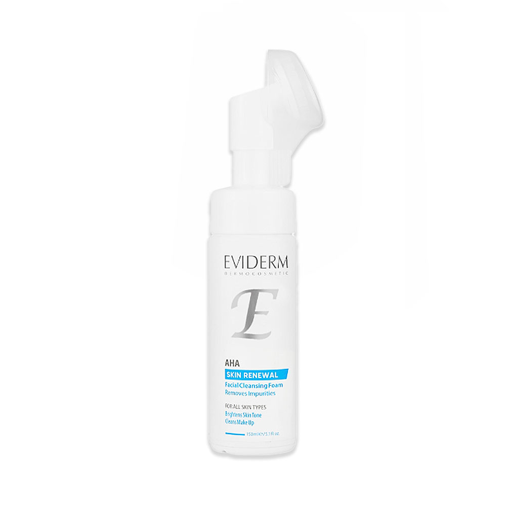 Eviderm AHA Skin Renewal Facial Cleansing Foam فوم شستشوی صورت آلفا هیدروکسی اسید اویدرم