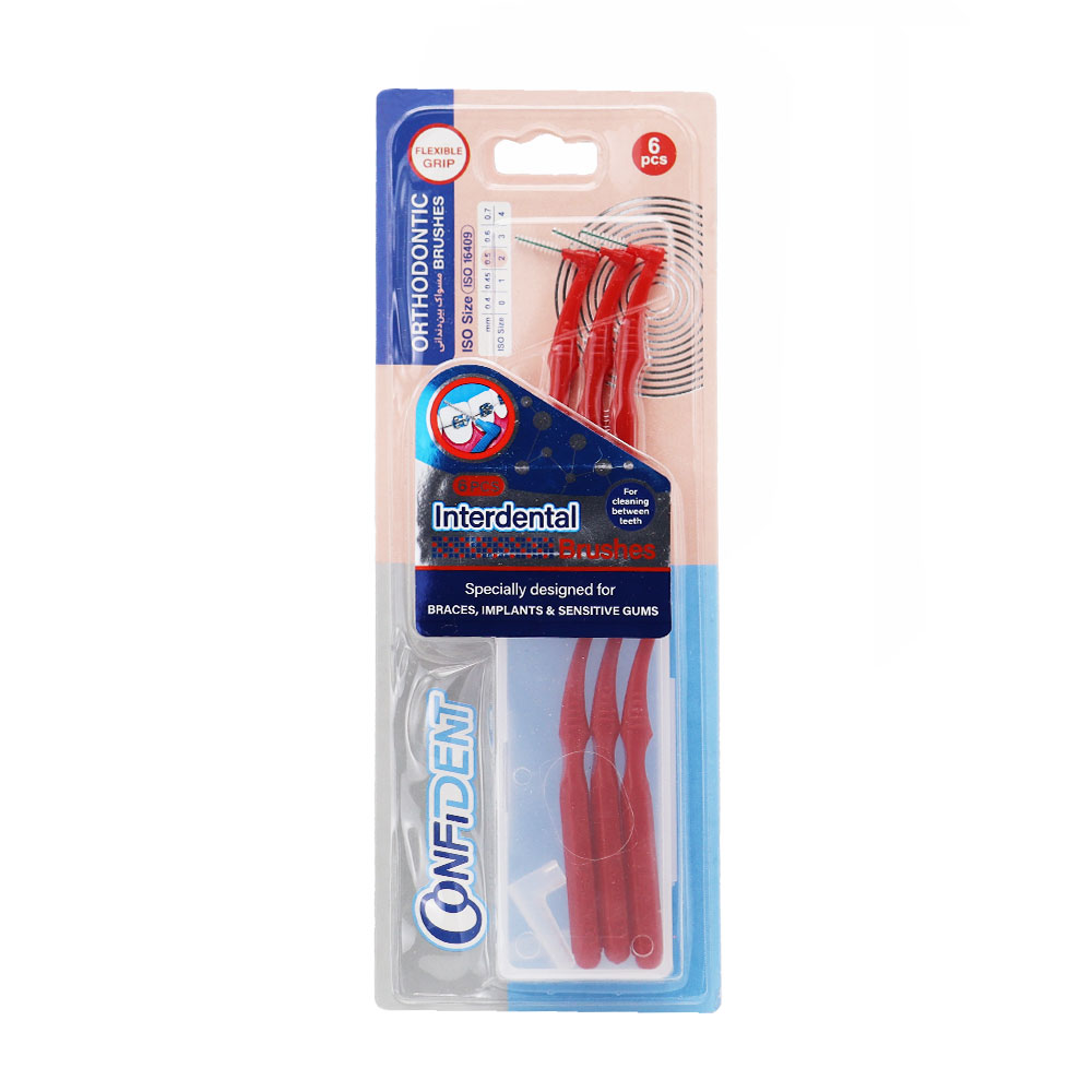Confident Interdental Brush ISO 2 مسواک بین دندانی کانفیدنت سایز 2