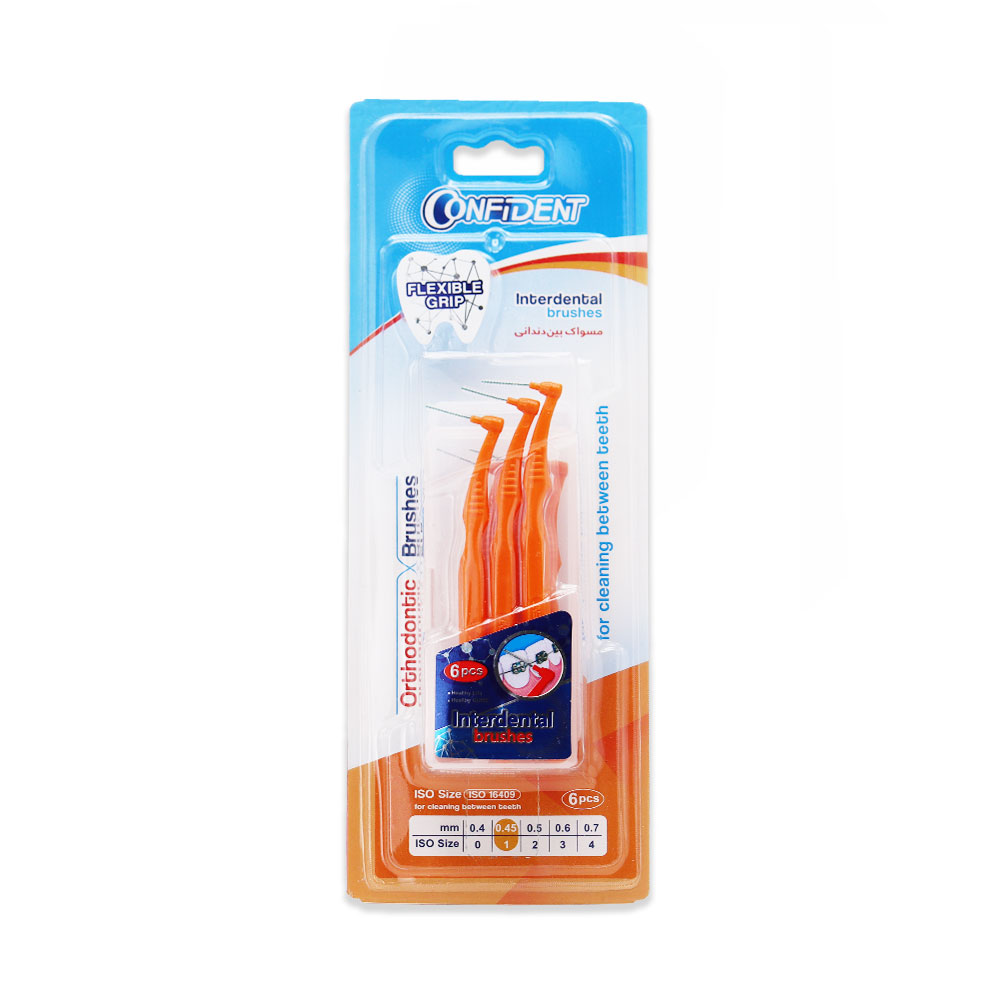 Confident Interdental Brush ISO1 مسواک بین دندانی کانفیدنت سایز 1