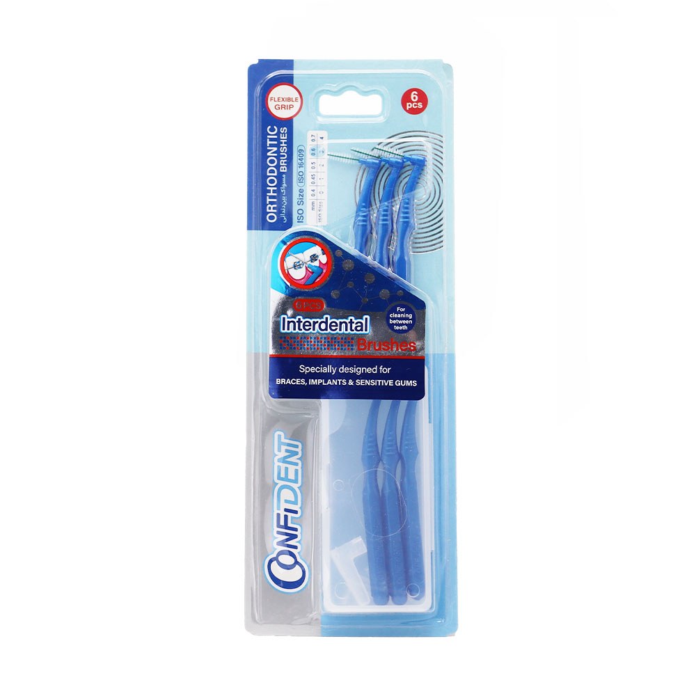 Confident Interdental Brush ISO3 مسواک بین دندانی کانفیدنت سایز 3