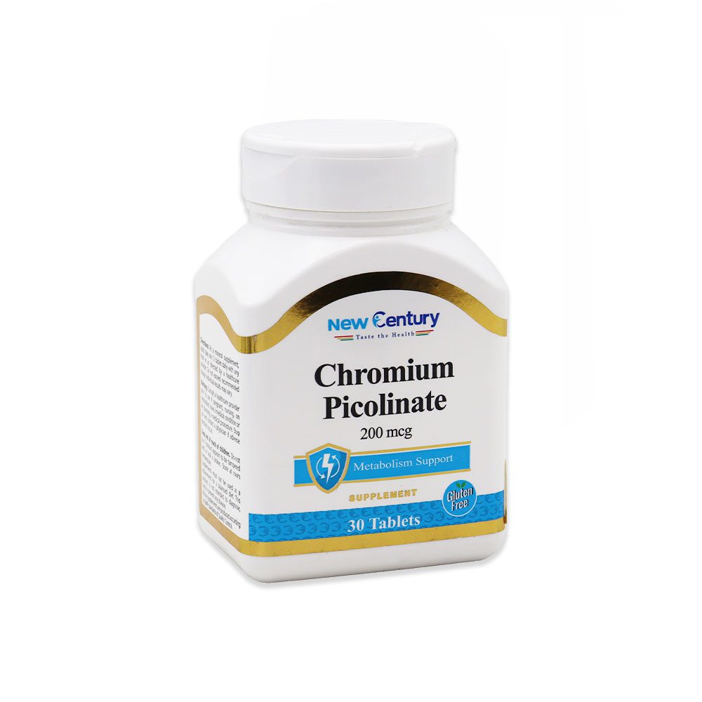 New Century Chromium Picolinate 200 mcg Tablets قرص کرومیوم 200 میکروگرم نیوسنتری