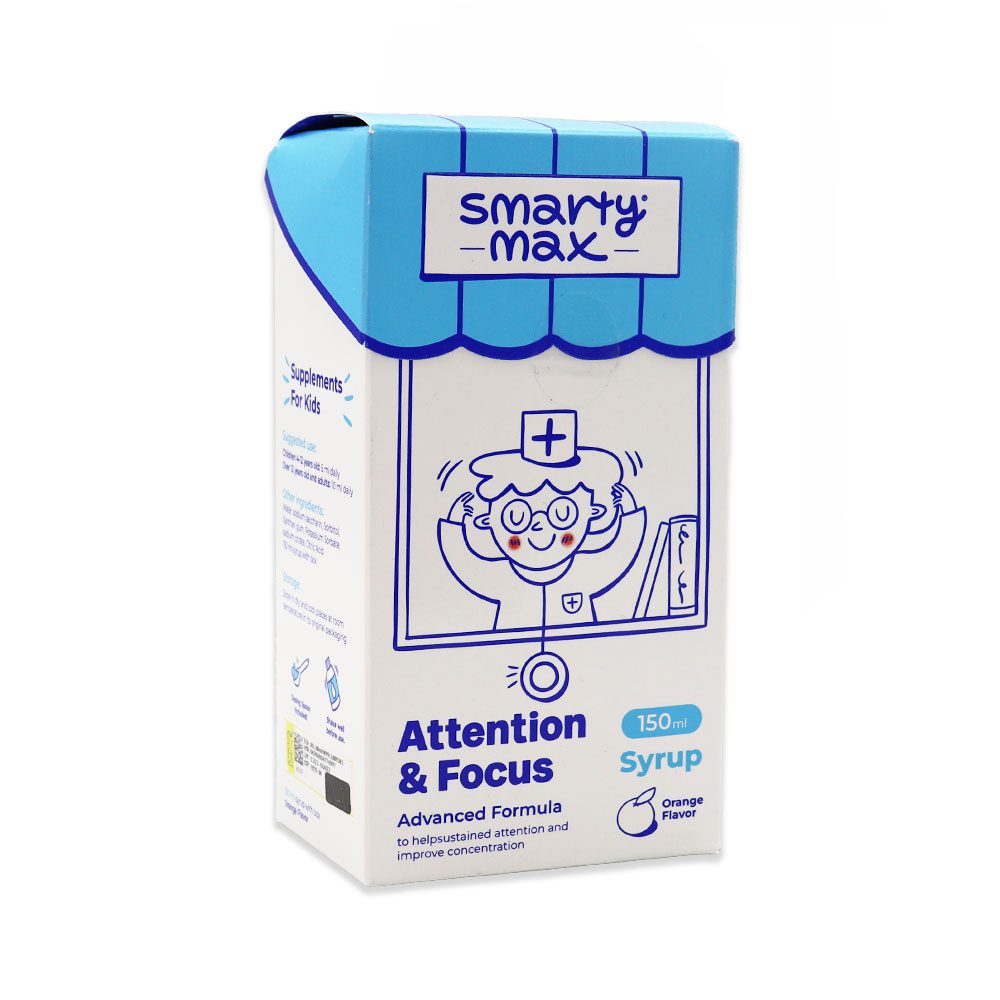 Smarty Max Attention And Focus Syrup 150 ml شربت اتنشن و فوکوس اسمارتی مکس
