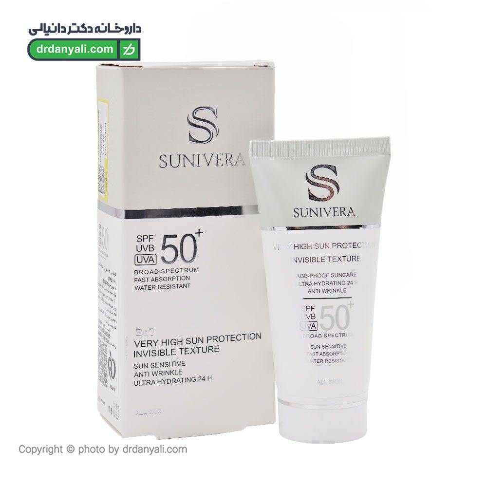 کرم ضد آفتاب بی رنگ SPF50 سانیورا