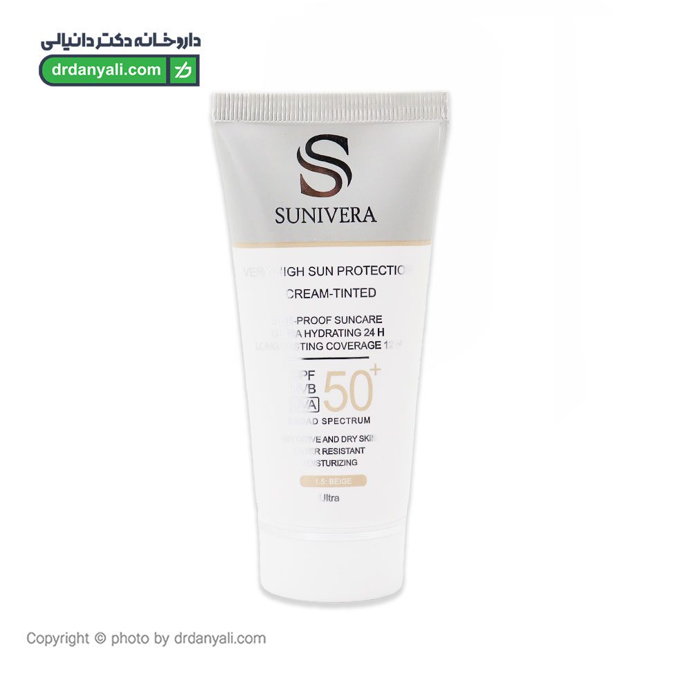 کرم ضد آفتاب رنگی SPF50 پوست خشک سانیورا