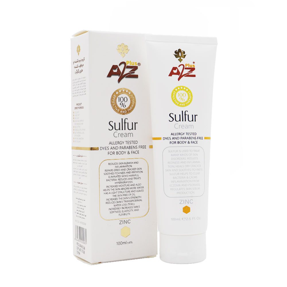 A2Z Sulfur Cream کرم نرم کننده و مرطوب کننده گوگرد ای تو زد