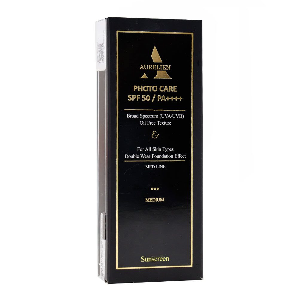 Aurelien Photo Care SPF50 Oil Free کرم ضد آفتاب رنگی SPF50 فوتوکر اورلین