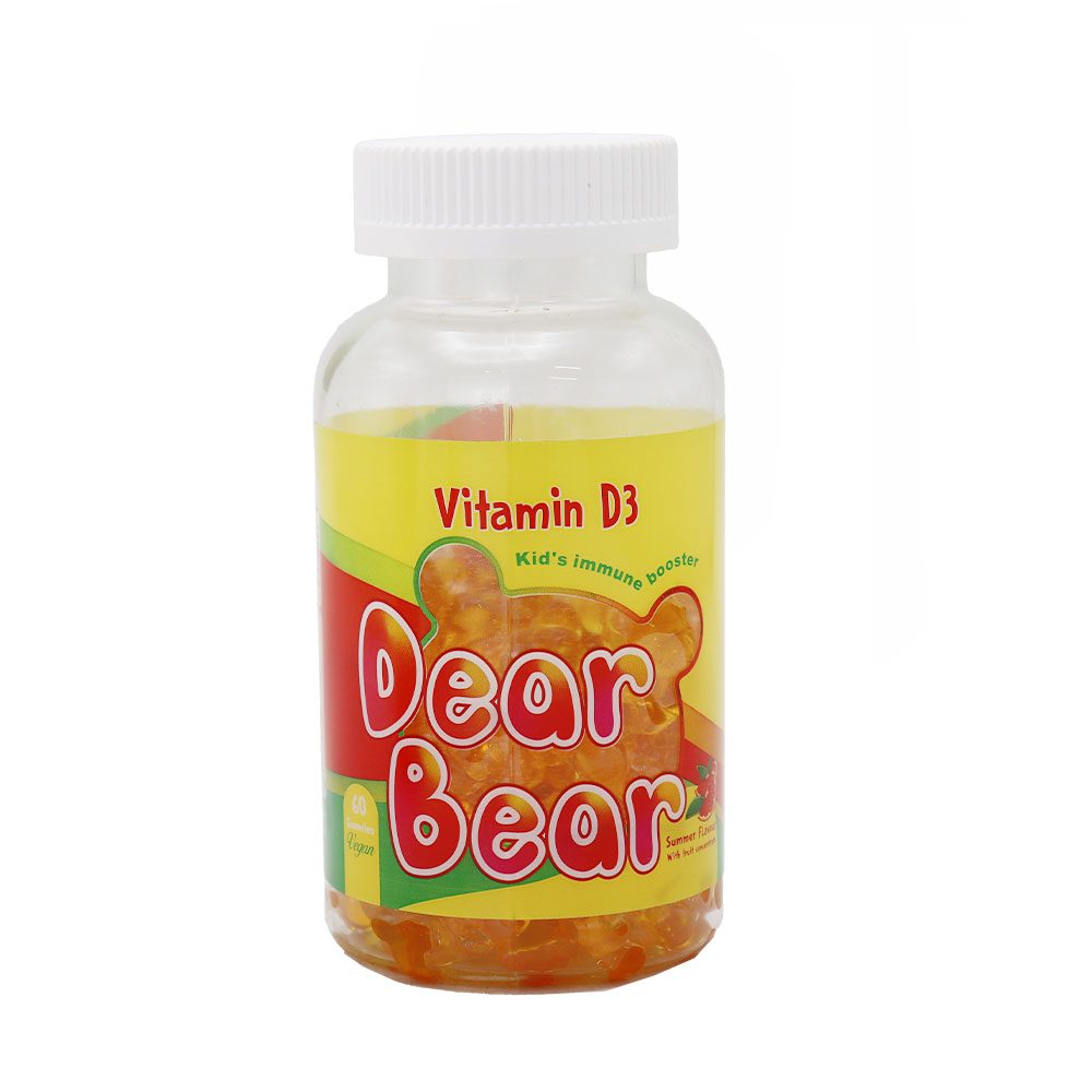 Dear Bear Vitamin D3 BSK Gummies پاستیل خرسی ویتامین د3 دیر بر بی اس کی