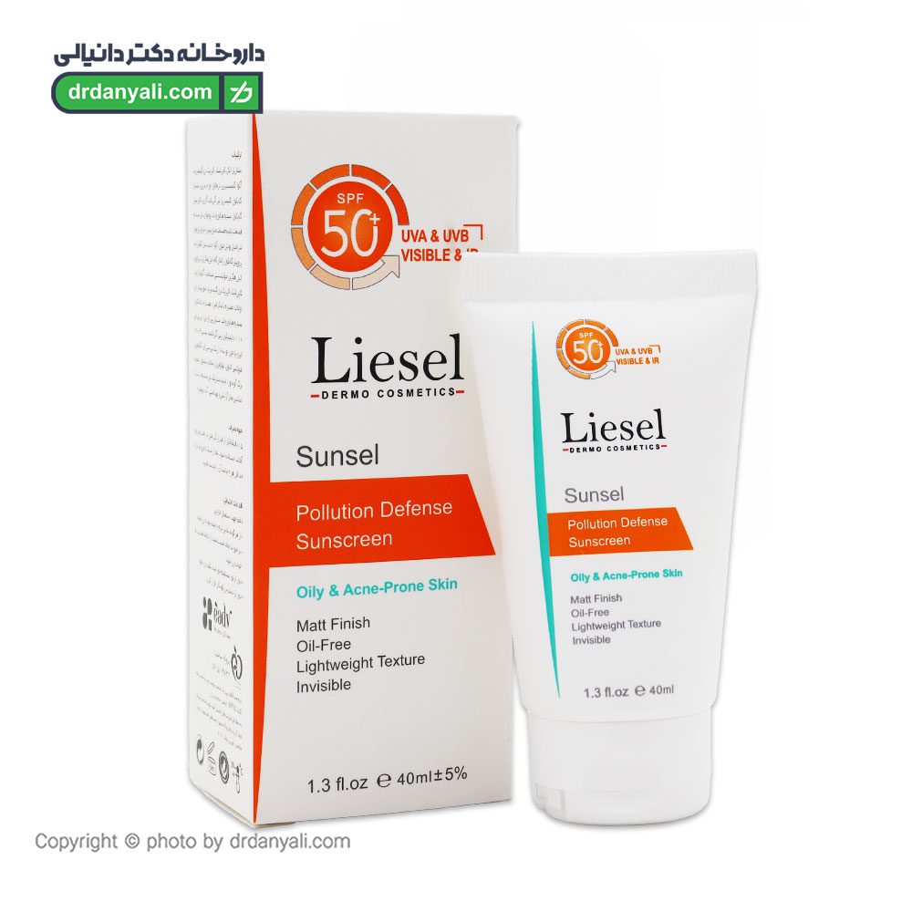 کرم ضد آفتاب بی رنگ پوست چرب SPF50 لایسل