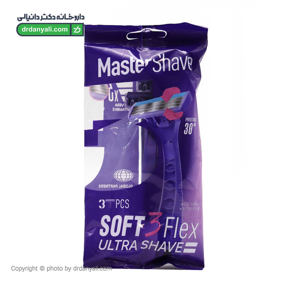 خودتراش سه لبه مستر شیو مدل Soft 3 Flex