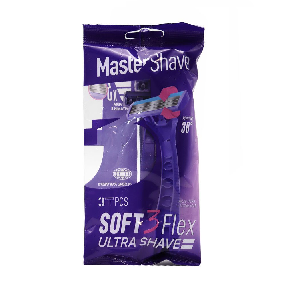 Master Shave Soft 3 Flex Ultra Shave Triple خودتراش سه لبه مستر شیو مدل Soft 3 Flex