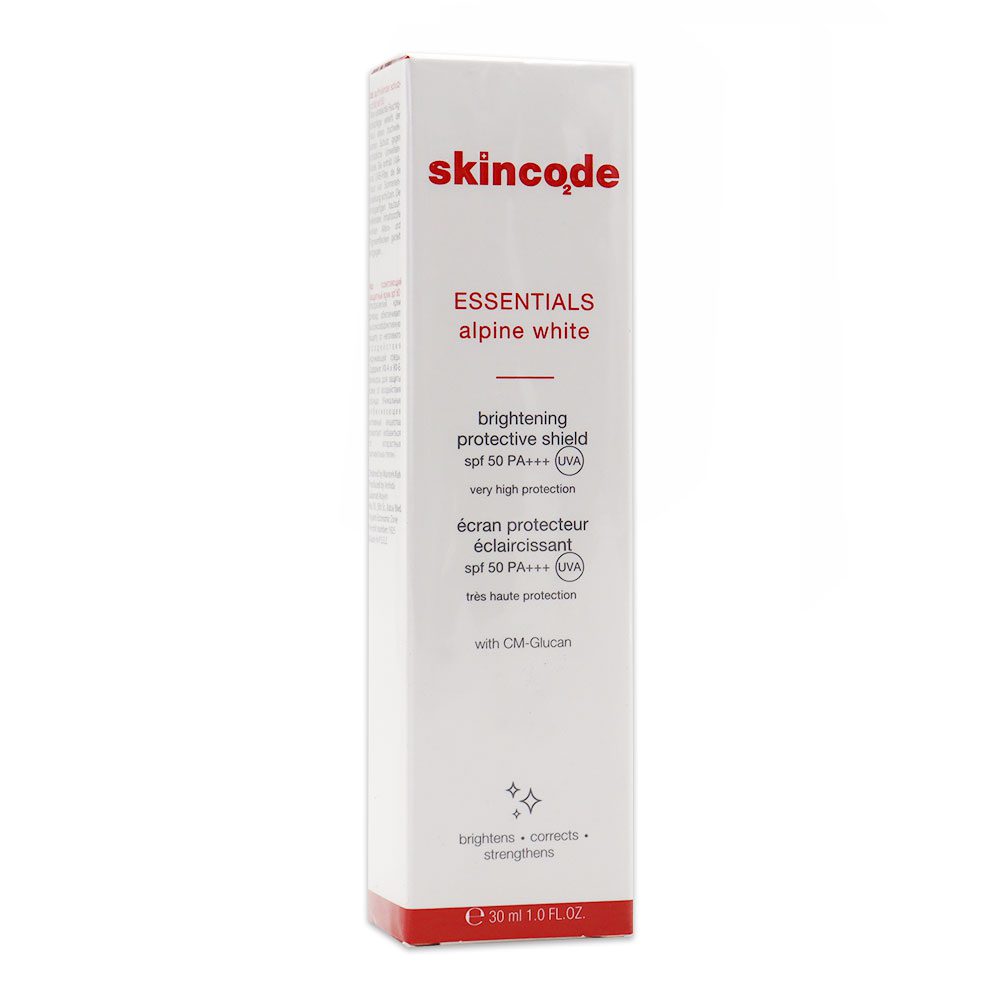 Skincode Brightening Protective Shield SPF50 فلوئید ضدآفتاب روشن کننده SPF50 اسکین کد