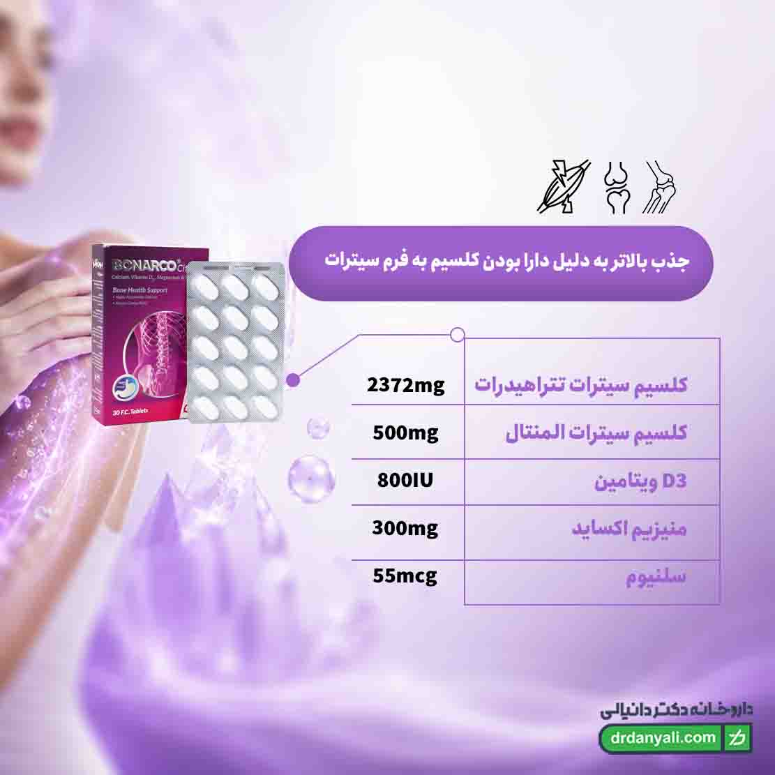 قرص بون آرکو سیترات عبیدی