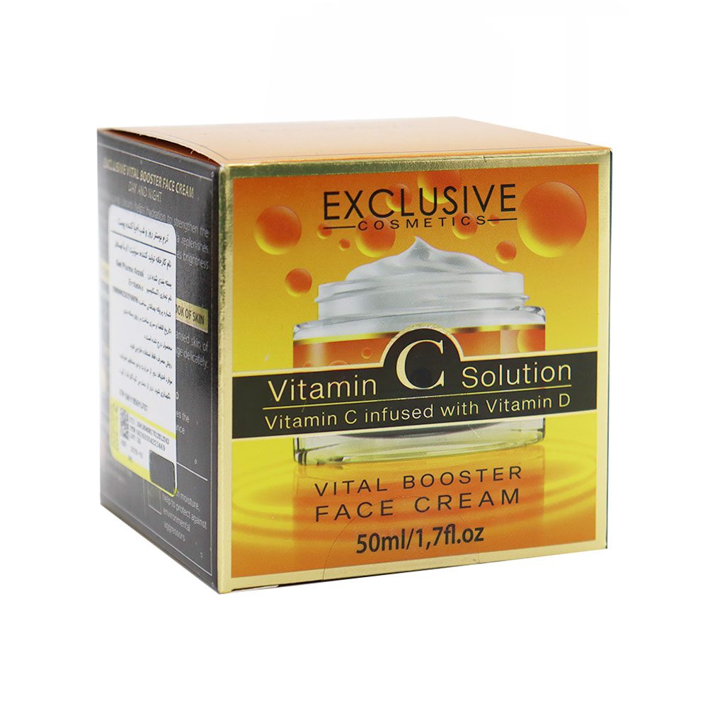 Exclusive Vital Booster Face Cream کرم روشن کننده بوستر ویتامین C و D اکسکلوسیو