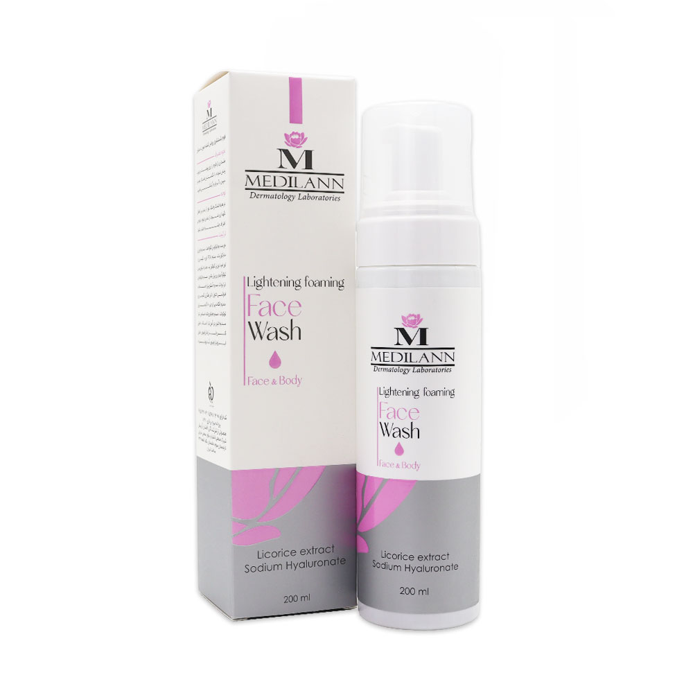 Medilann Lightening Foaming Face Wash فوم شستشوی روشن کننده صورت مدیلن