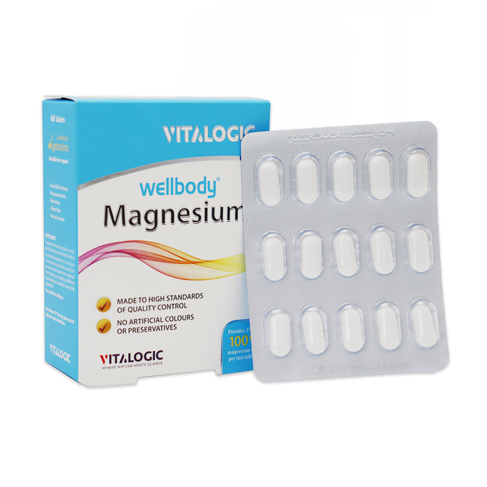 Vitalogic Wellbody Magnesium قرص ول بادی منیزیم ویتالوژیک